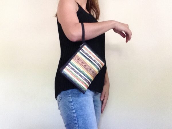 Palm fiber purse